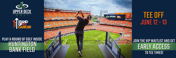 Play a round of golf inside Huntington Bank Field. Tee off on June 12-13, 2026.