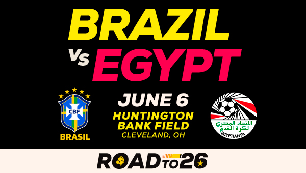 Brazil vs Egypt at Huntington Bank Field on June 6, 2026.
