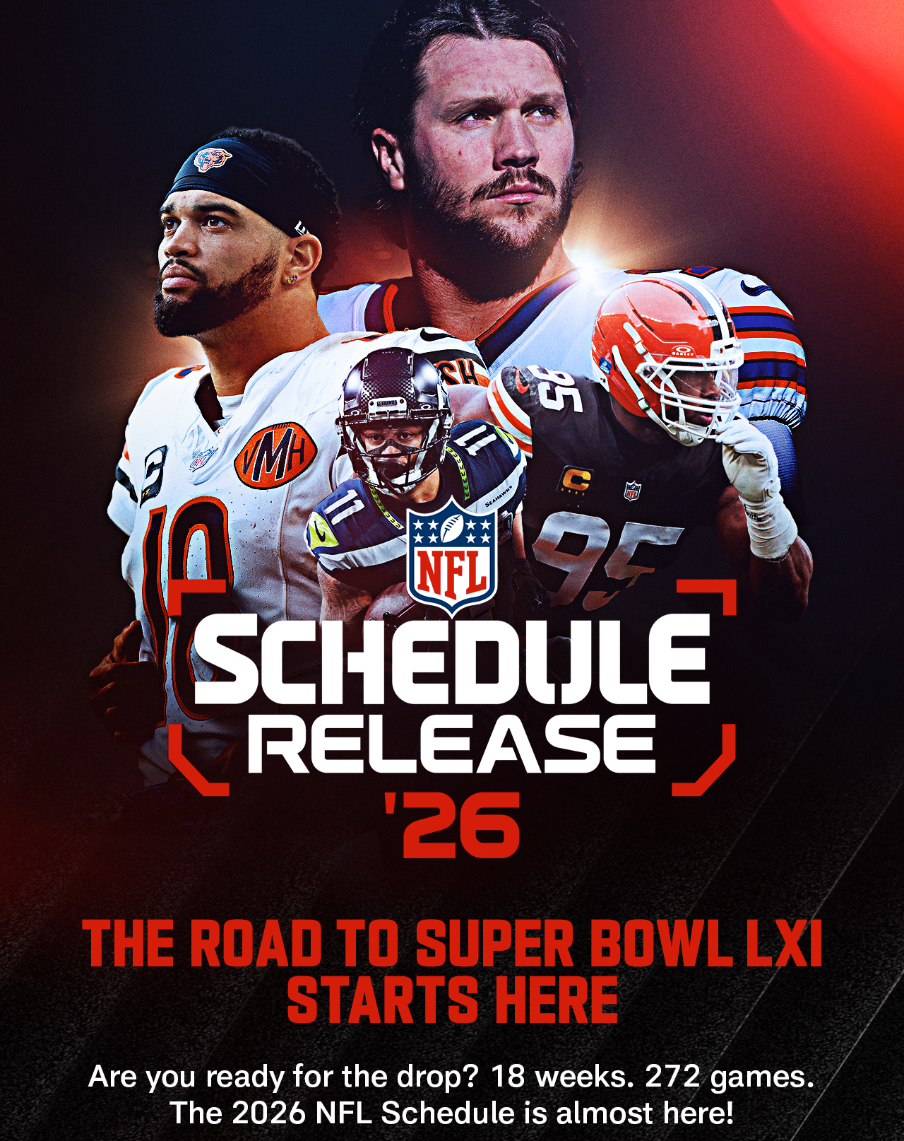 Schedule Release '26 The Road To Super Bowl LXI Starts Here