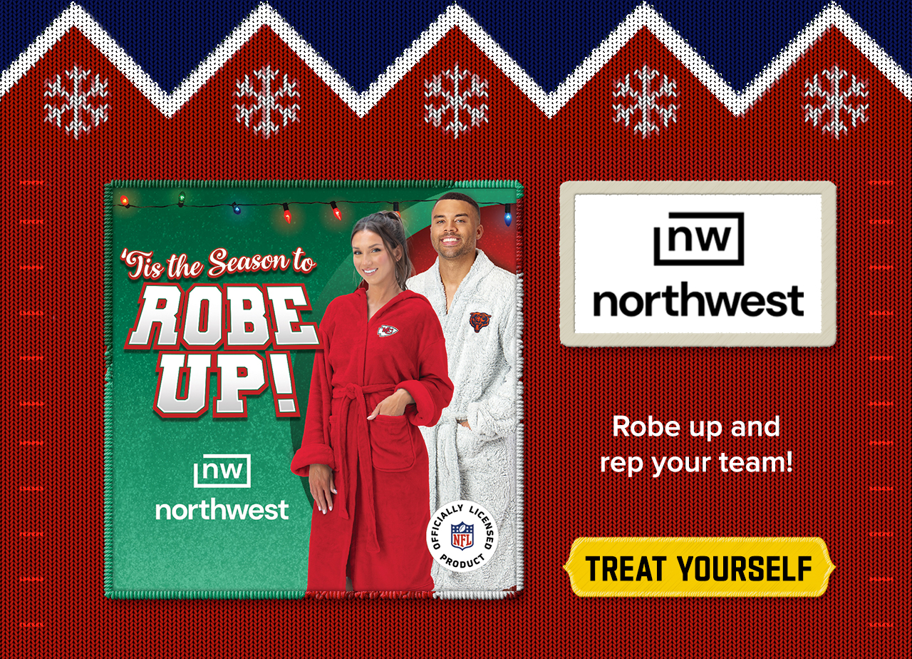 Robe up and rep your team! Treat yourself.>