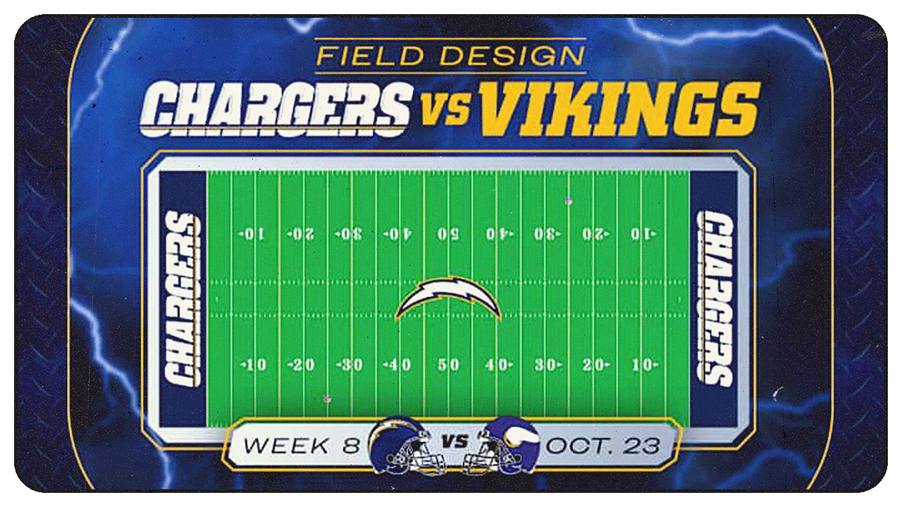 Chargers Unveil New Field Design For Super Chargers Game 