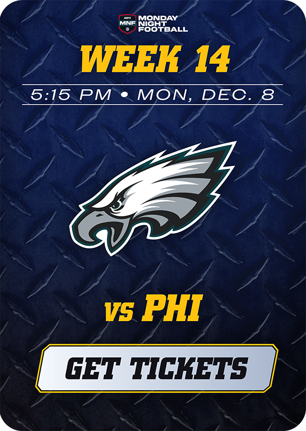 Get Tickets: Chargers vs. Eagles - Week 14