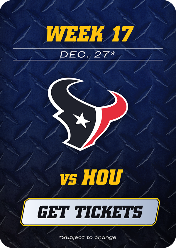 Get Tickets: Chargers vs. Texans - Week 17