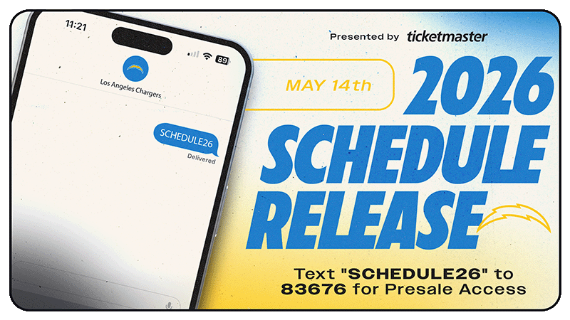 2026 Schedule Release - Text Us!