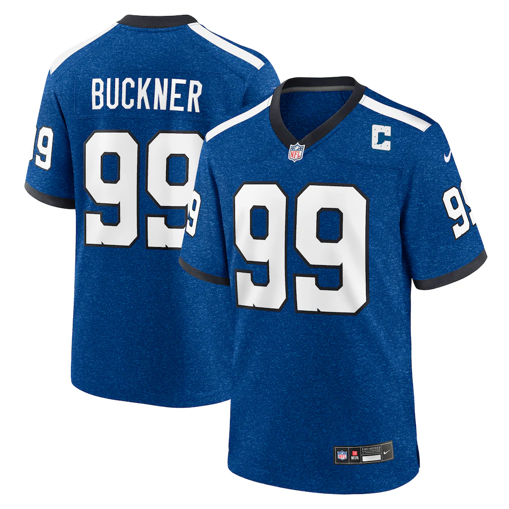 Men's Nike DeForest Buckner Blue Indianapolis Colts Alternate Game Jersey