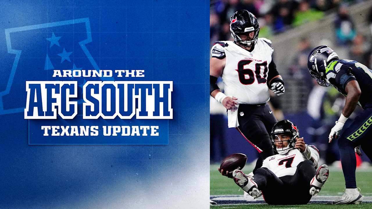 Around the AFC South: Colts hold best record in NFL, Texans drop to 2-4 after Monday Night Football doubleheader. Tap to read more.