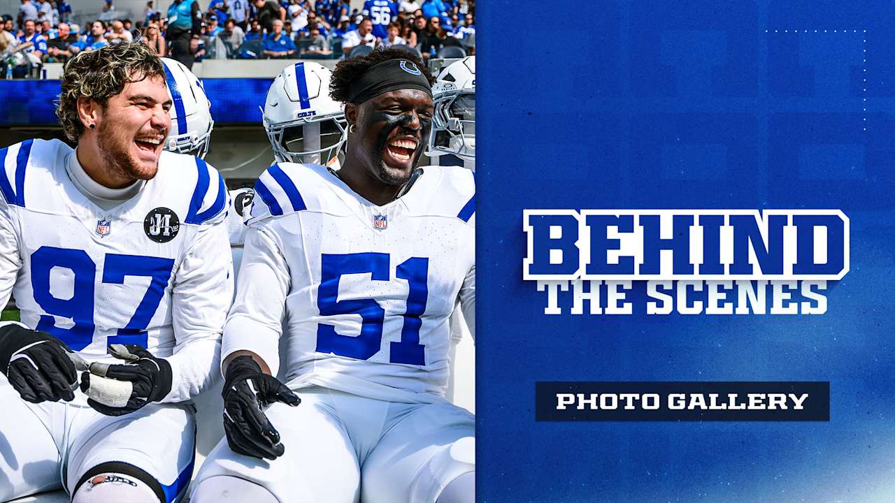 Behind the Scenes: Colts at Chargers, Week 7. Tap to view the full gallery.
