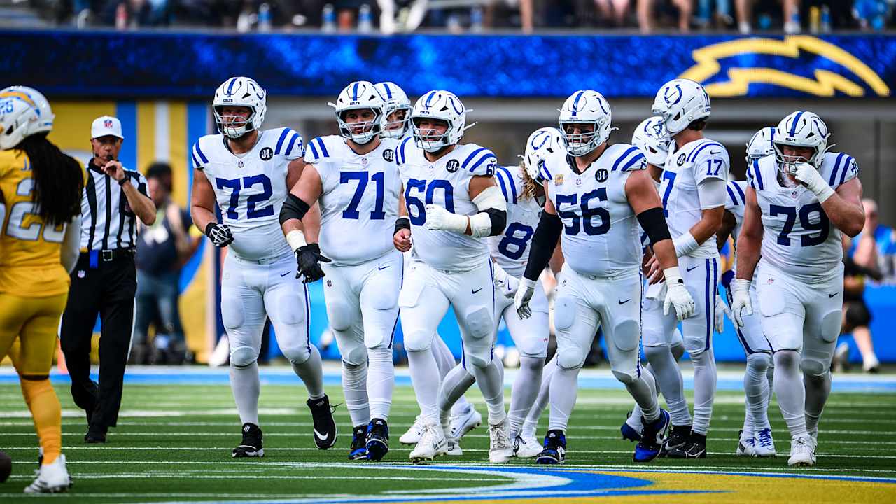 The Colts' offensive versatility includes an offensive line that's able to run block and pass block in several ways. Tap to read more.