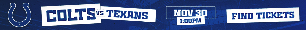 Tap to buy tickets to Colts vs Texans on November 30!