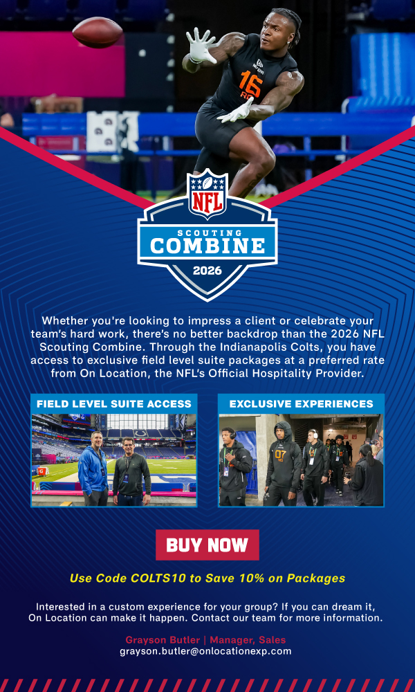Get closer than ever to 2026 NFL Combine! Tap to secure your experience now.