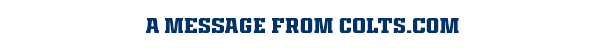 A message from colts.com