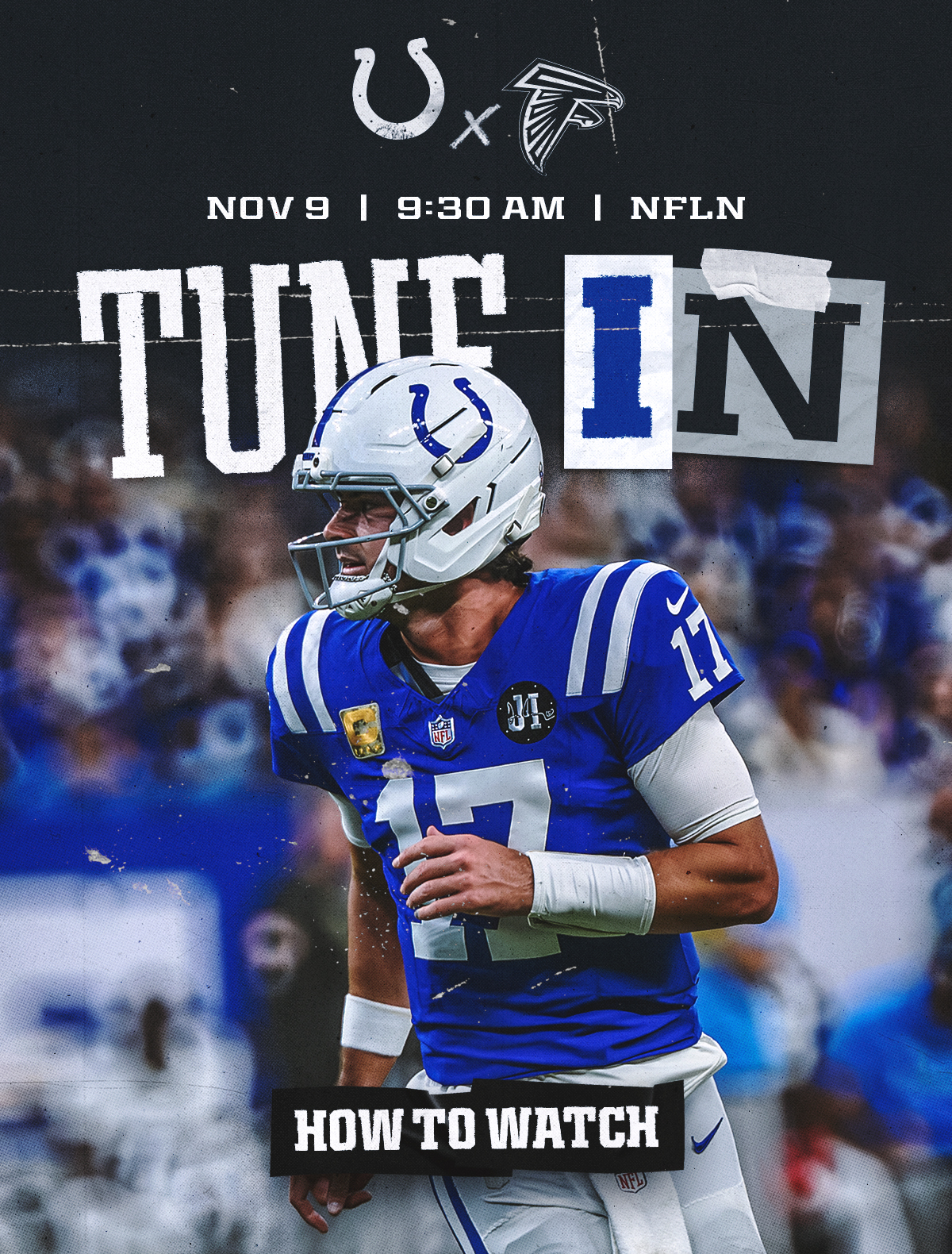 How to watch: Colts at Falcons on November 9. Tap to learn how to watch, listen, stream, and more.