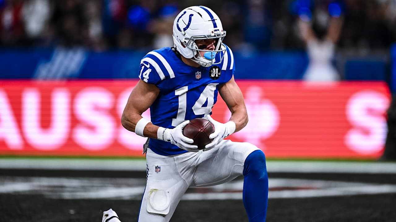 Indianapolis Colts quarterback Daniel Jones dials long distance to wide receiver Alec Pierce for 37-yard TD launch in Week 10 against the Atlanta Falcons. Tap to watch now.