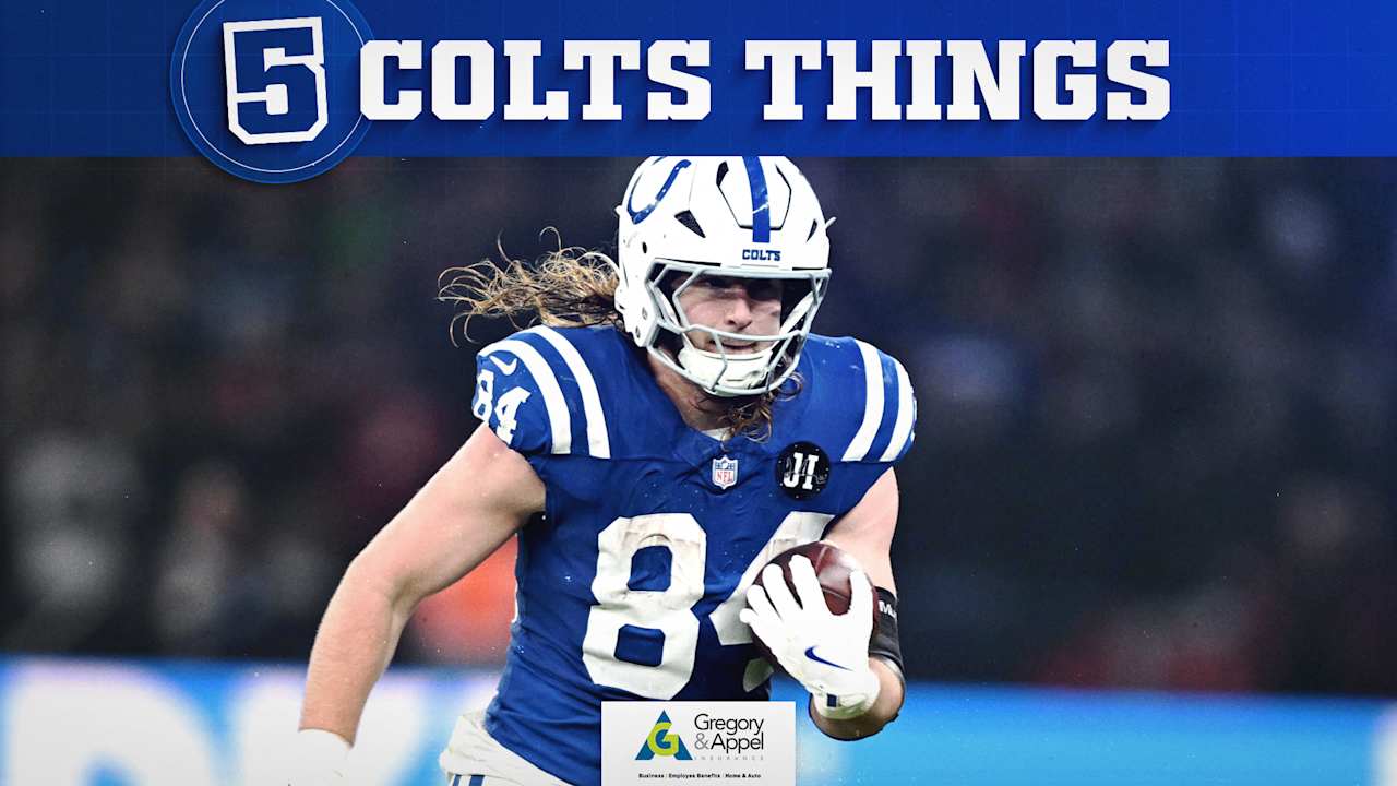 5 Colts Things: More context for Jonathan Taylor's 17 touchdowns, plus Tyler Warren, Daniel Jones, Zaire Franklin and special teams make key plays to push Colts to 8-2 at bye week. Tap to read now.
