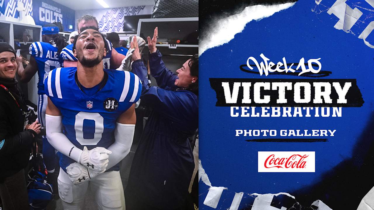 Tap to view the Week 10 victory celebration photo gallery.