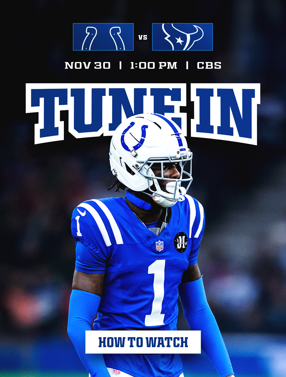 How to watch: Colts vs Texans on November 30. Tap to learn how to watch, listen, stream, and more.