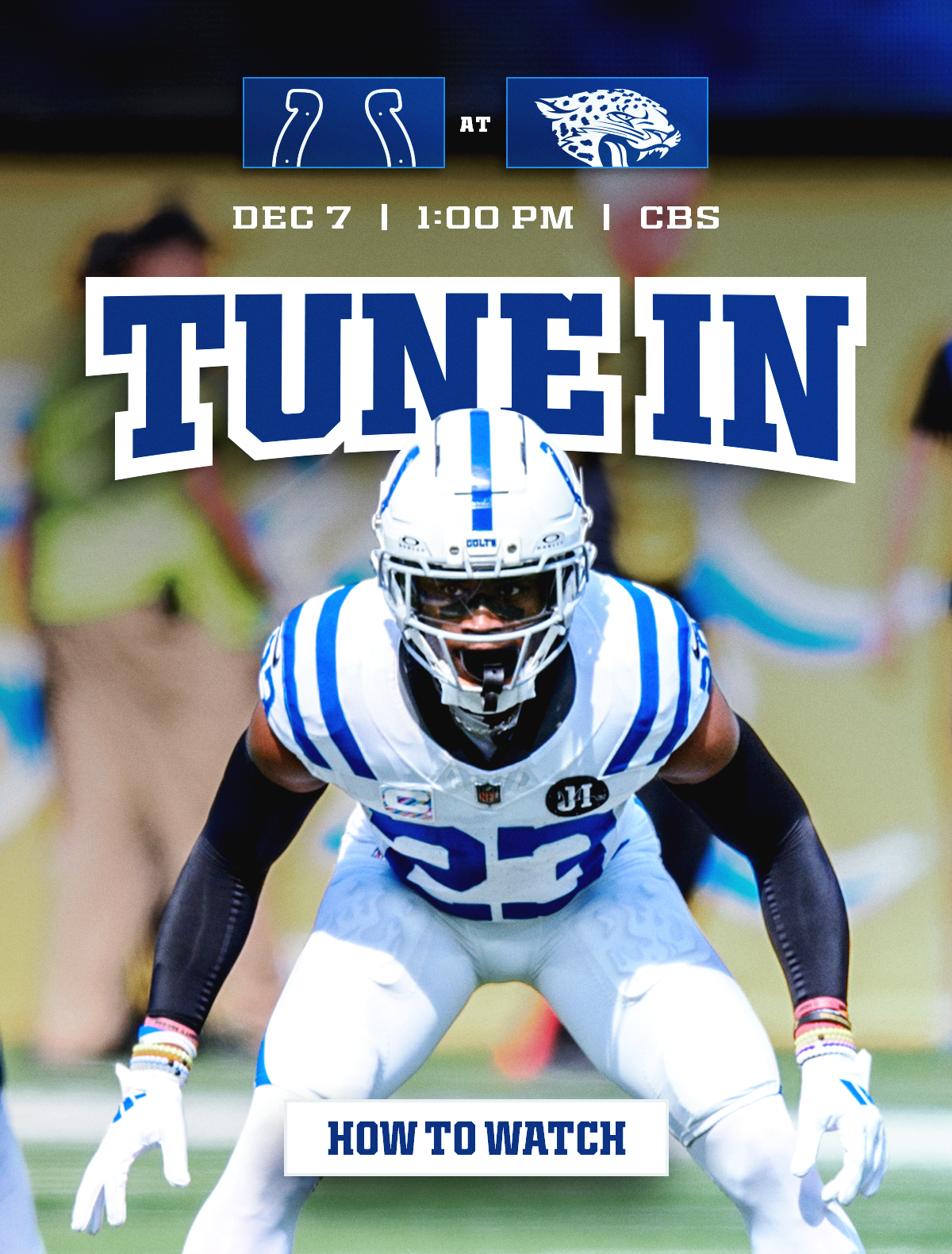 How to watch: Colts vs Jaguars on December 7. Tap to learn how to watch, listen, stream, and more.