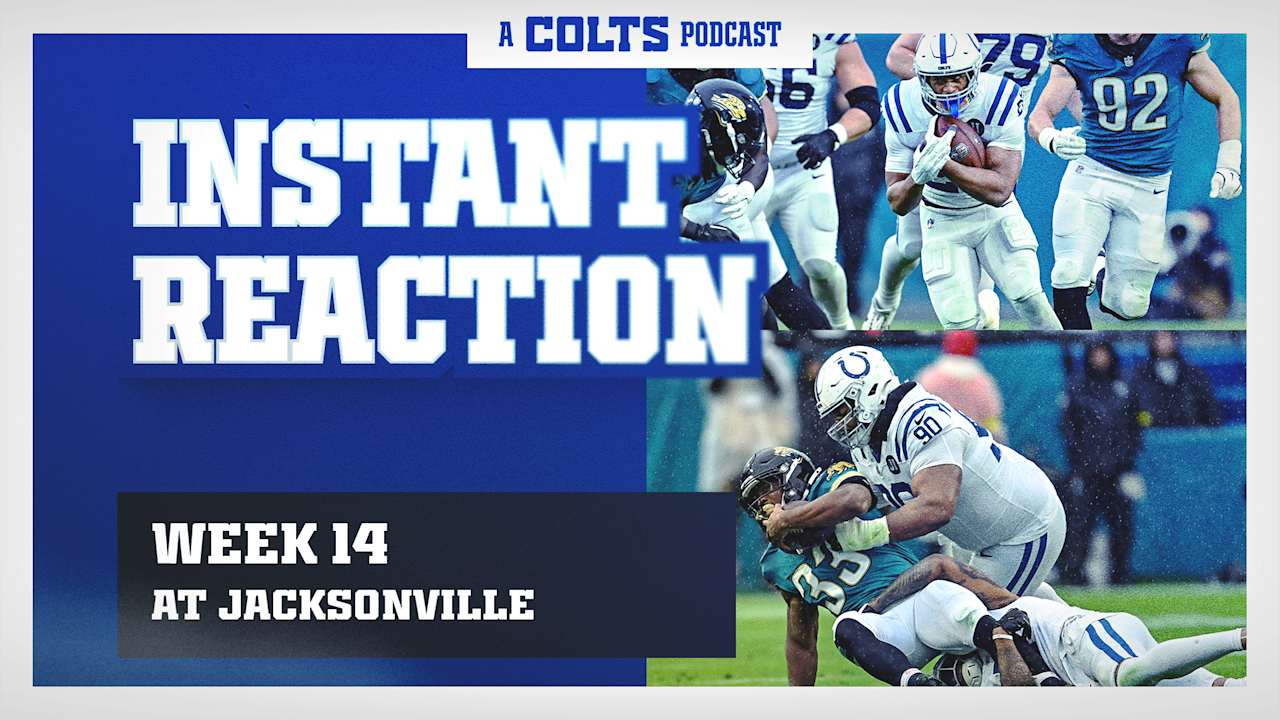 Instant Reaction: Daniel Jones injured, breaking down Riley Leonard & Colts' loss to Jaguars. Tap to listen now.