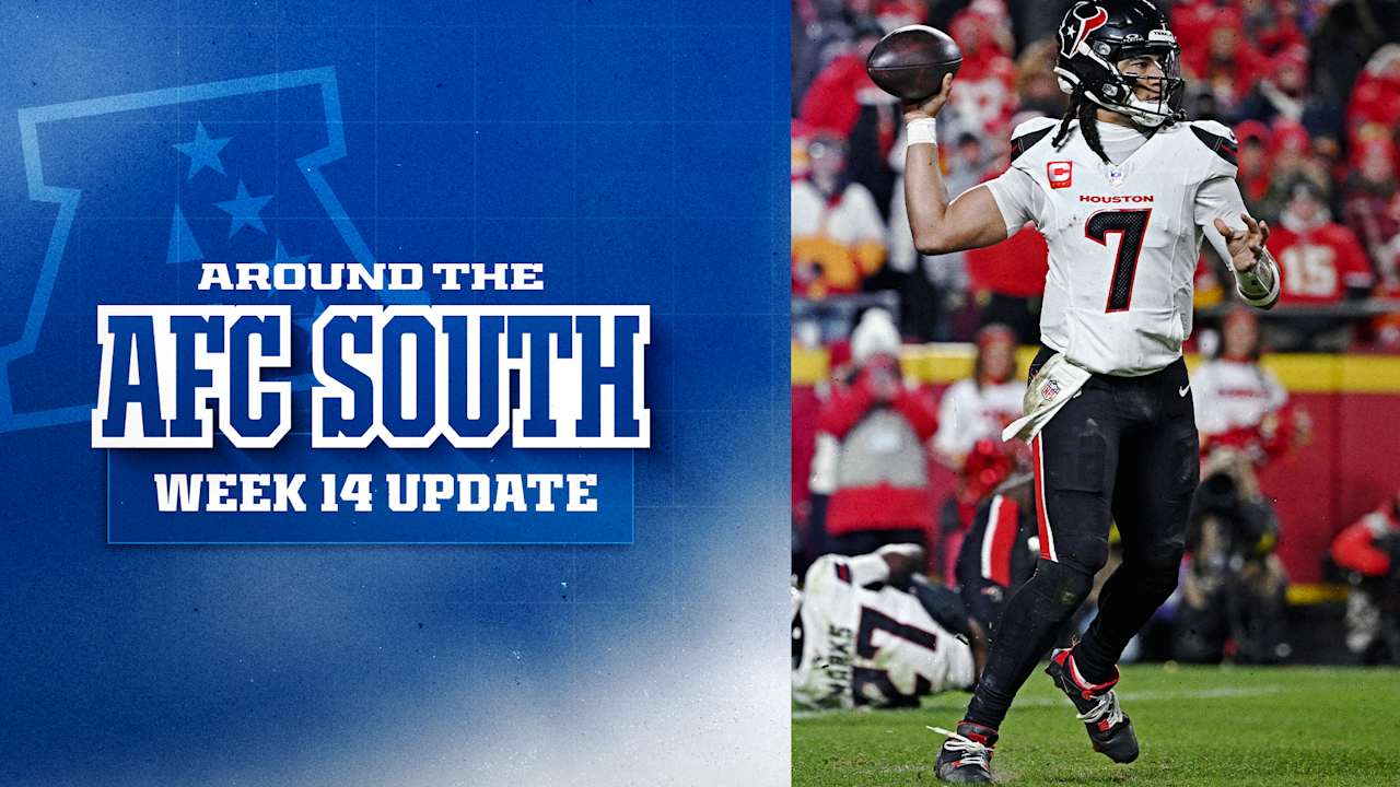 Around the AFC South:Texans take down Chiefs to move to second in division, Titans beat Browns. Tap to read more now.