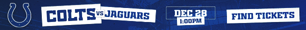Tap to find tickets to our final home game of the regular season on December 28 against the Jacksonville Jaguars.