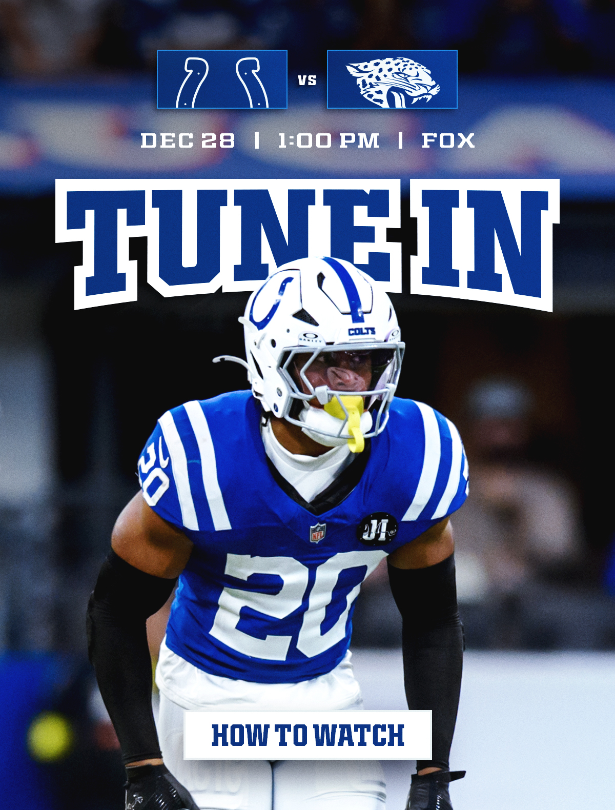 How to watch: Colts vs Jaguars on December 28. Tap to learn how to watch, listen, stream, and more.