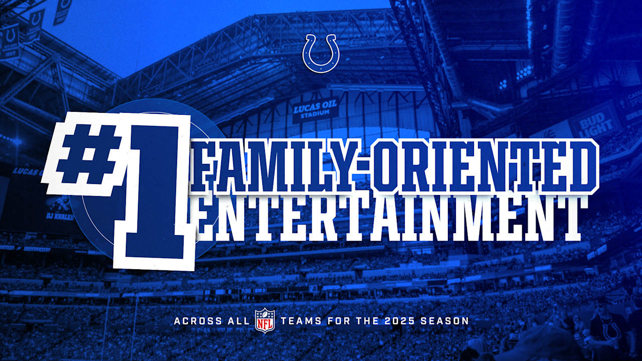 Colts' gameday experience earns top rankings in NFL survey, including No.1 in family-oriented entertainment. Tap to read more.