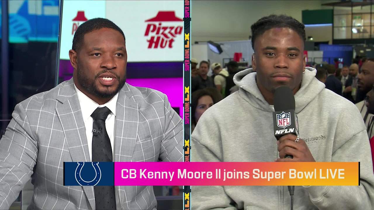Walter Payton Man of the Year nominee Kenny Moore II joins 'Super Bowl Live.' Tap to watch now.