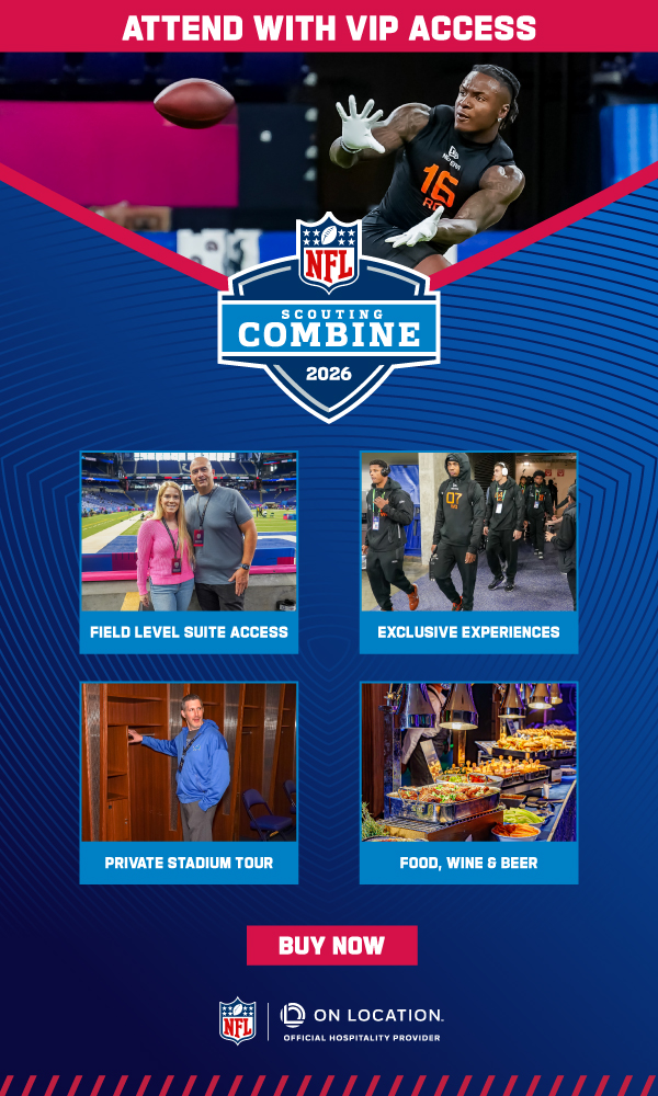 Get closer than ever to 2026 NFL Combine! Tap to secure your experience now.
