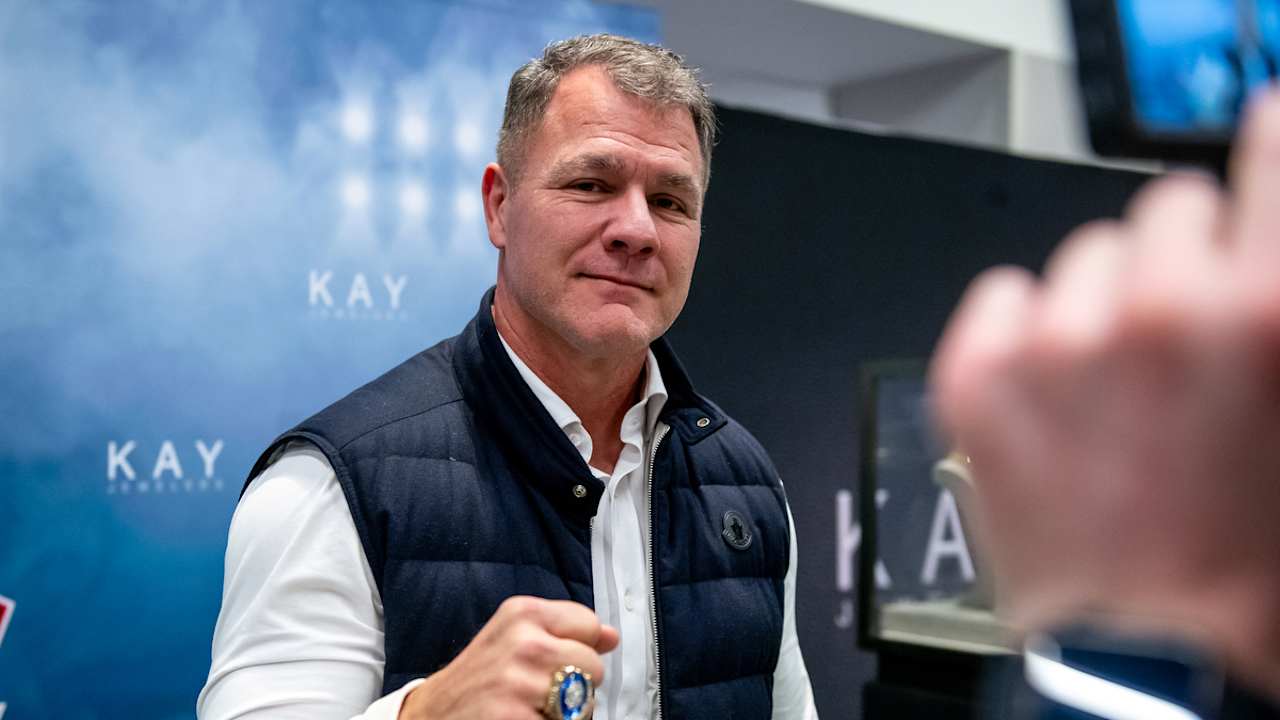 Adam Vinatieri: Pro Football Hall of Fame jacket and ring fitting. Tap to view the photo gallery.