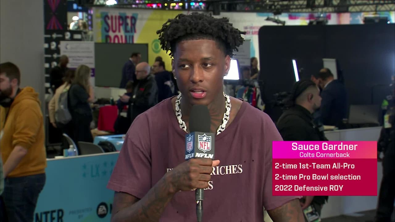 Cornerback Sauce Gardner reflects on getting traded to the Colts in 2025 season 'Super Bowl Live.' Tap to watch now.
