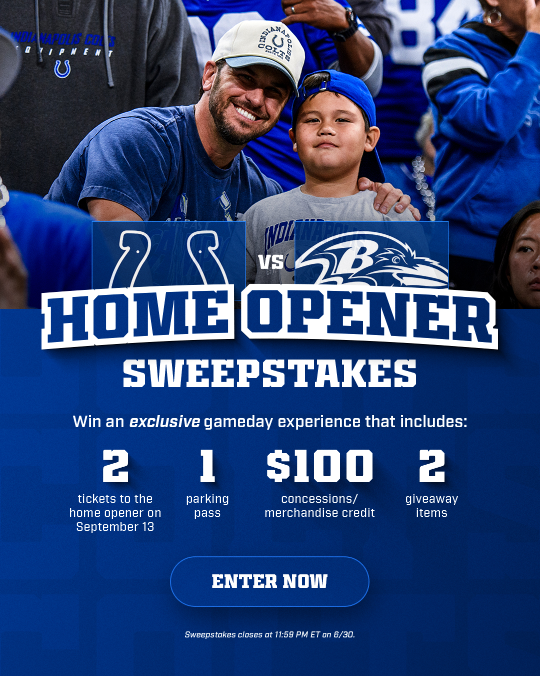 The Official Home Opener Sweepstakes is LIVE! Win 2 tickets to the game, $100 in food/merch credit, parking, and guaranteed giveaway items. Tap to enter now!