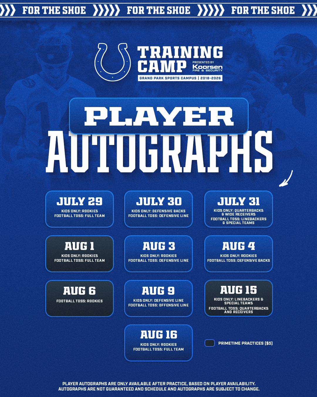 Autograph sessions are BACK! Take a look at the schedule and grab your tickets >>