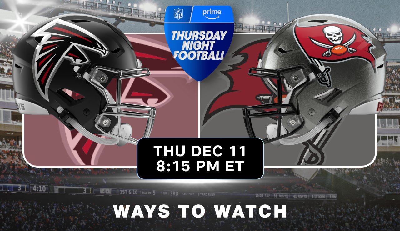 Thursday Night Football, December 11, 8:15pm ET. Ways To Watch.