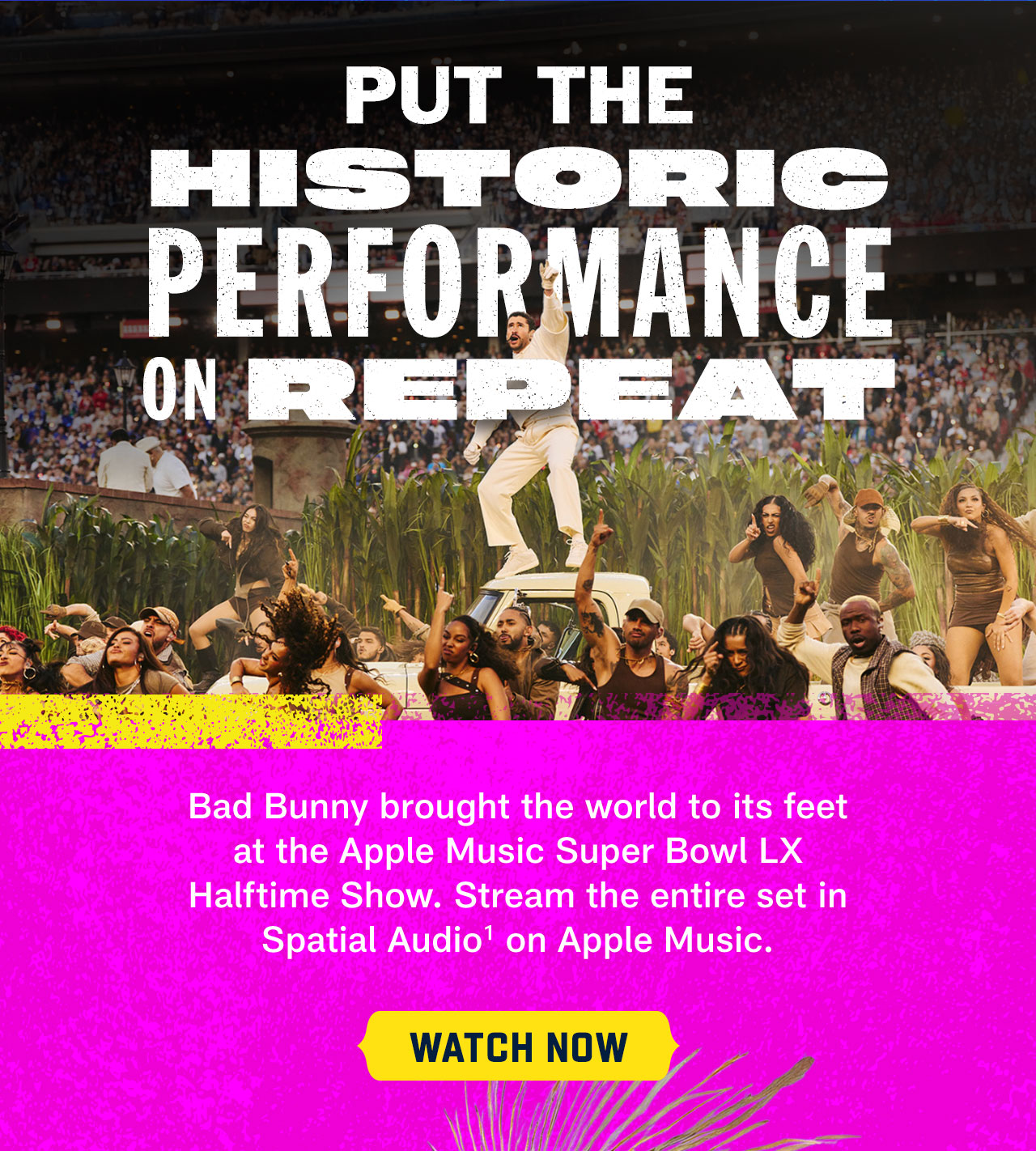 Put The Historic Performance On Repeat. Watch Now.