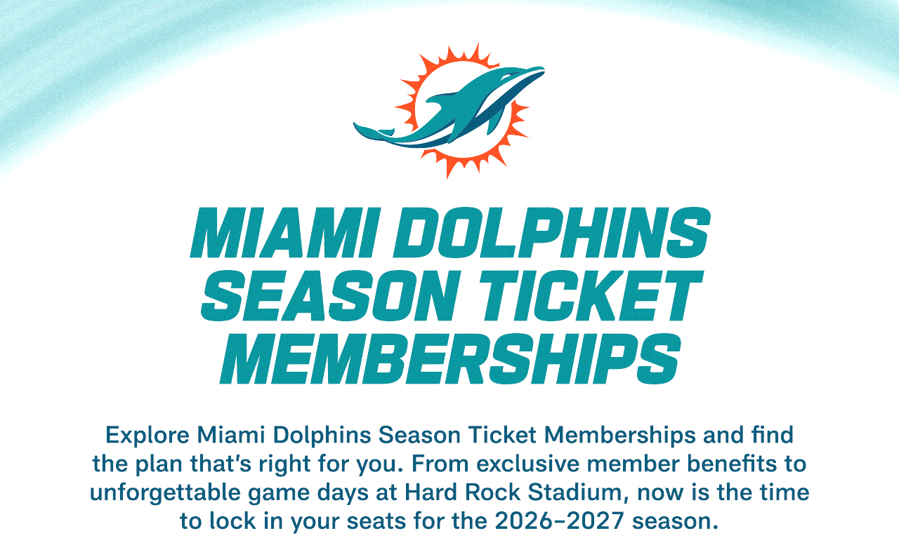 Miami Dolphins Season Ticket Memeberships