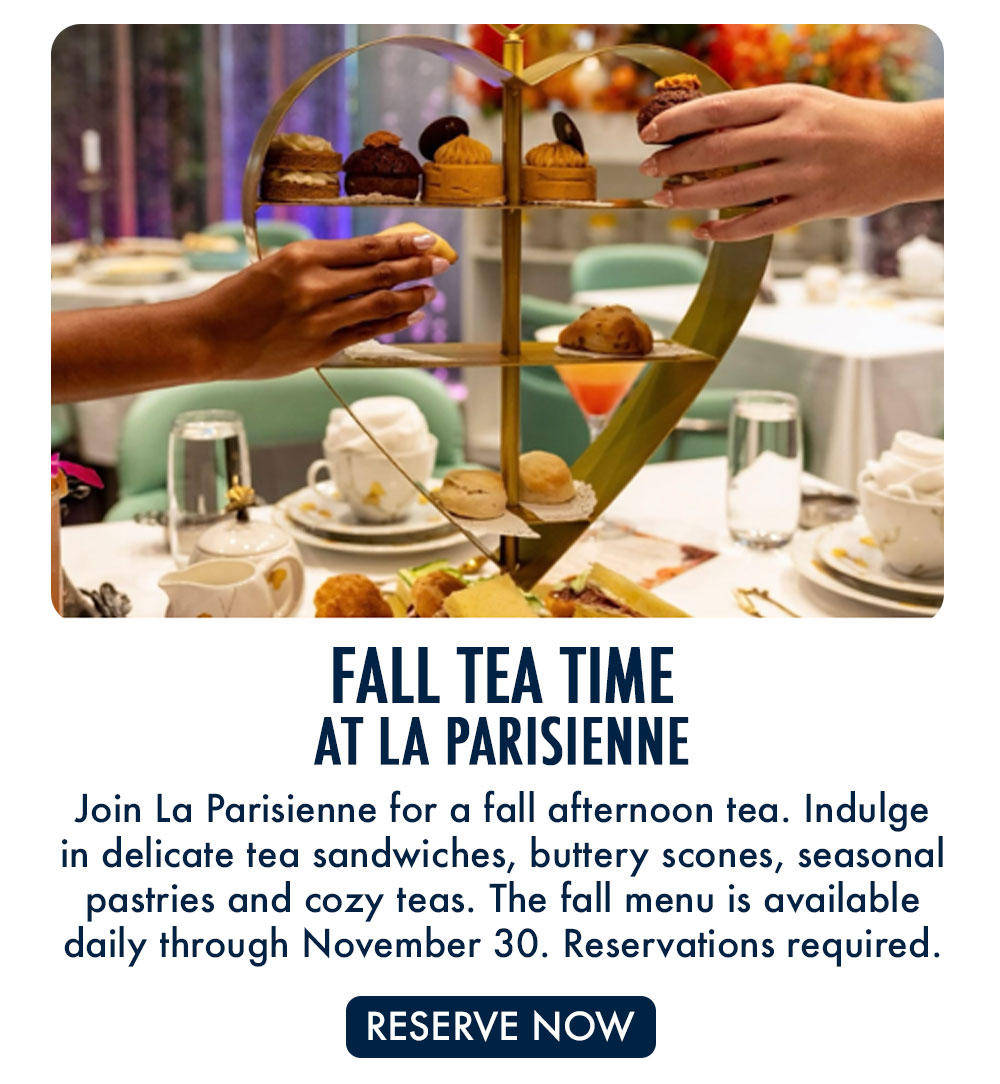 Fall Tea Time at La Parisienne