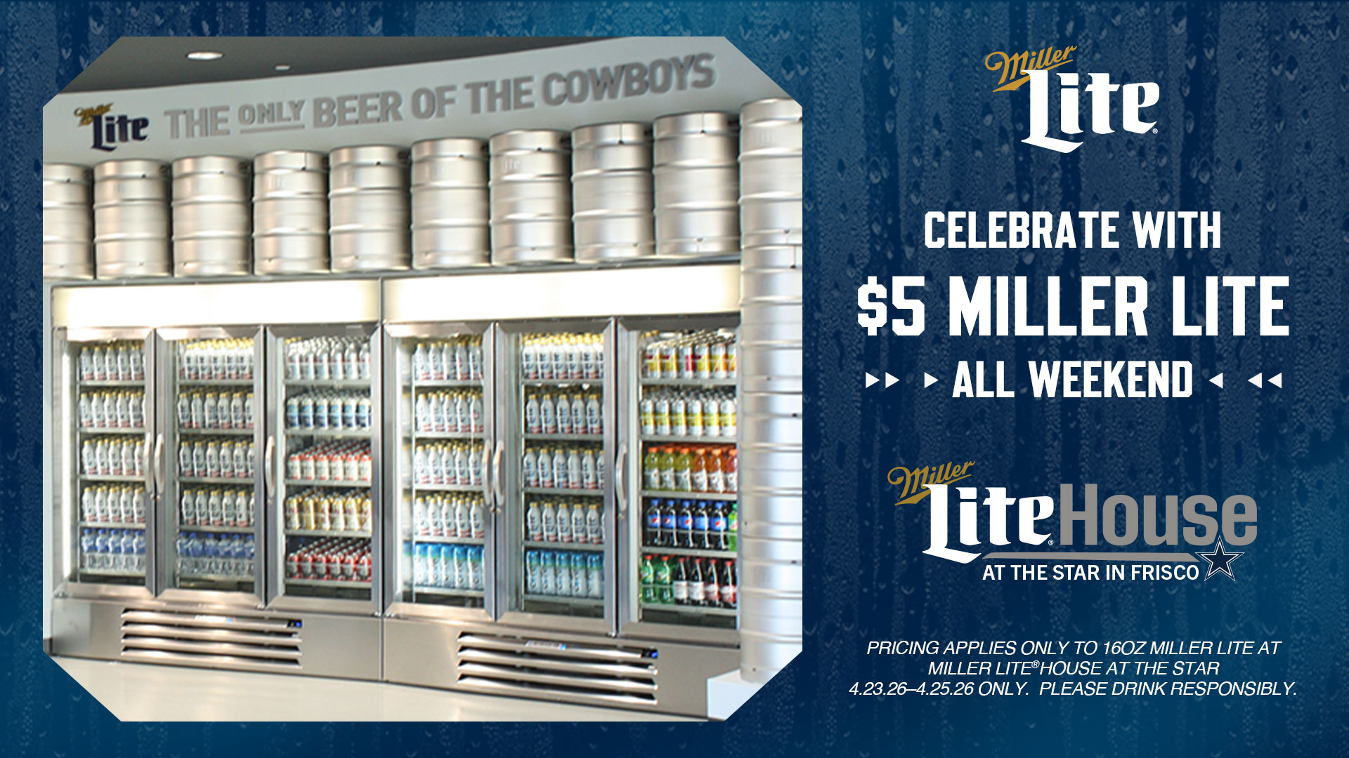 $5 Miller Lite specials all weekend long!