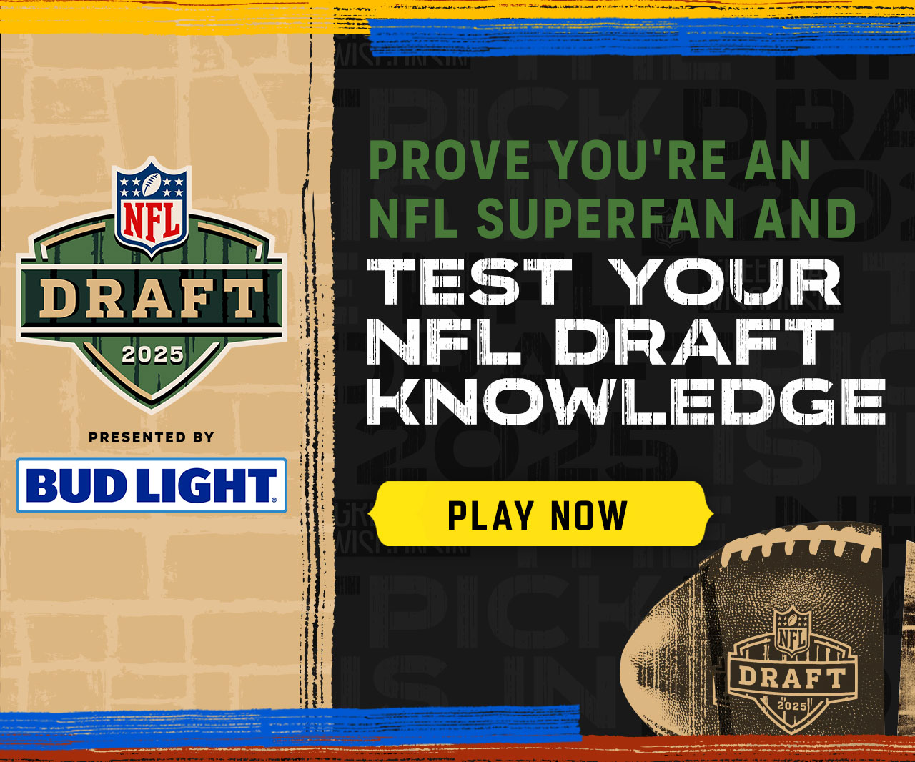 Prove You're An NFL Superfan And Test Your NFL Draft Knowledge - Play Now