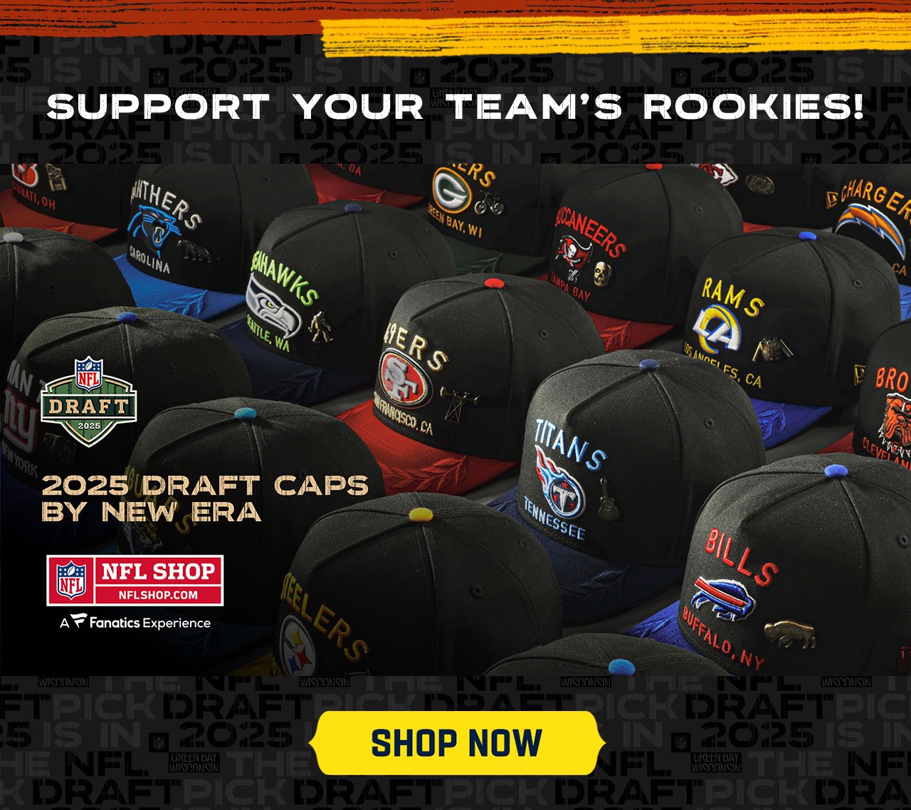 Support Your Team's Rookies! - Shop Now