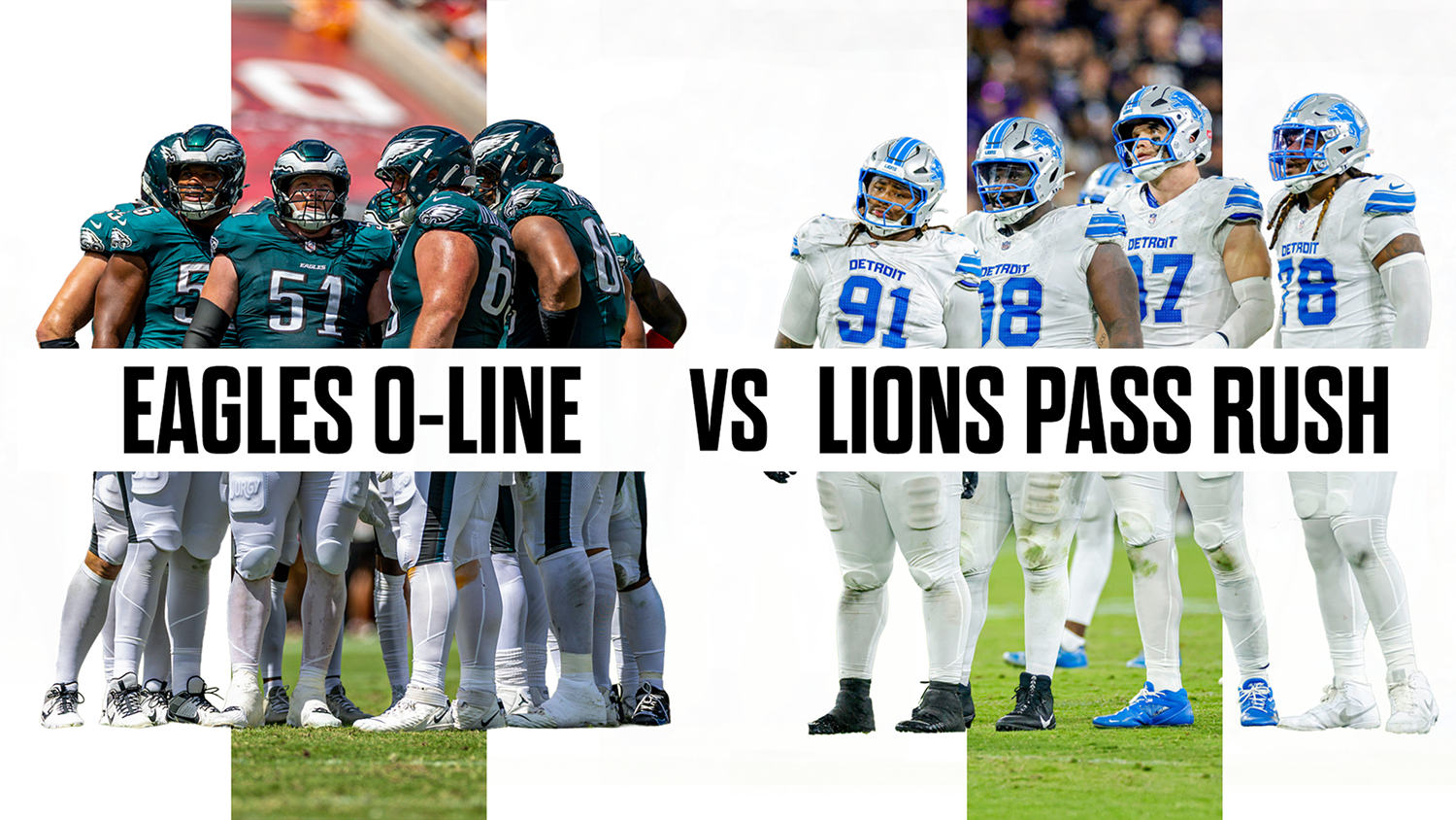 Eagles Offensive Line vs Lions Pass Rush