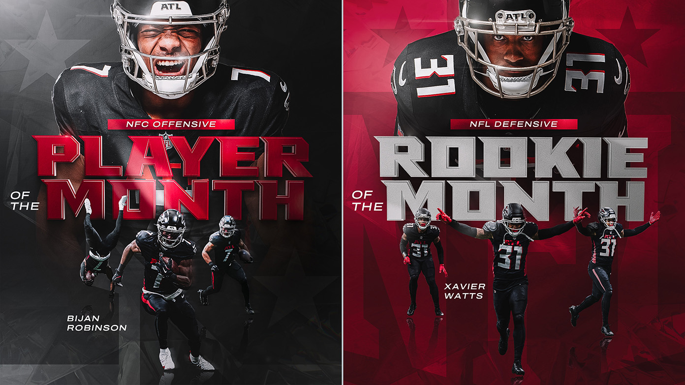 NFC Offensive Player of the Month and NFL Defensive Rookie of the Month