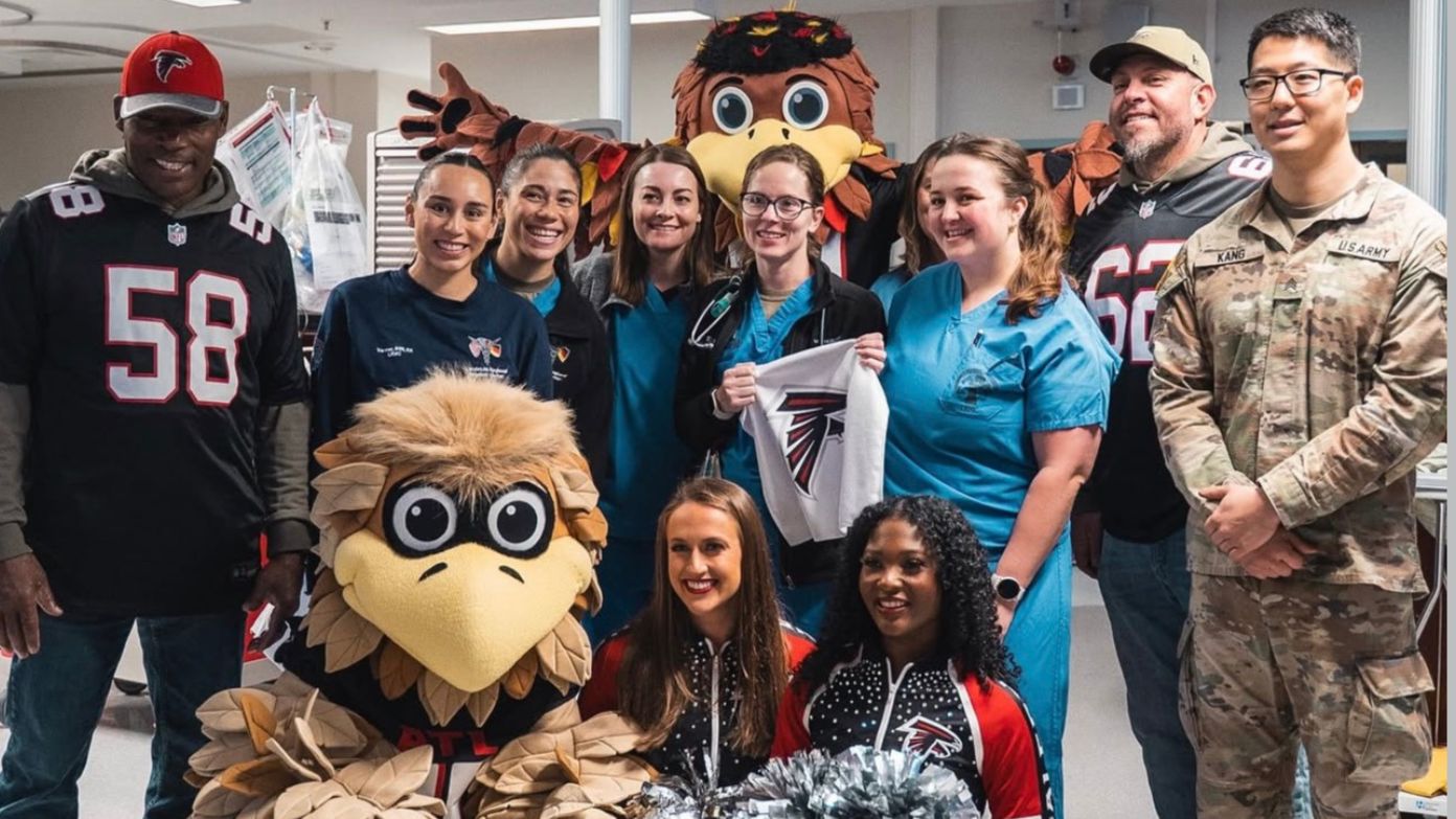 Falcons partner with the USO for two days of military visits ahead of Berlin game