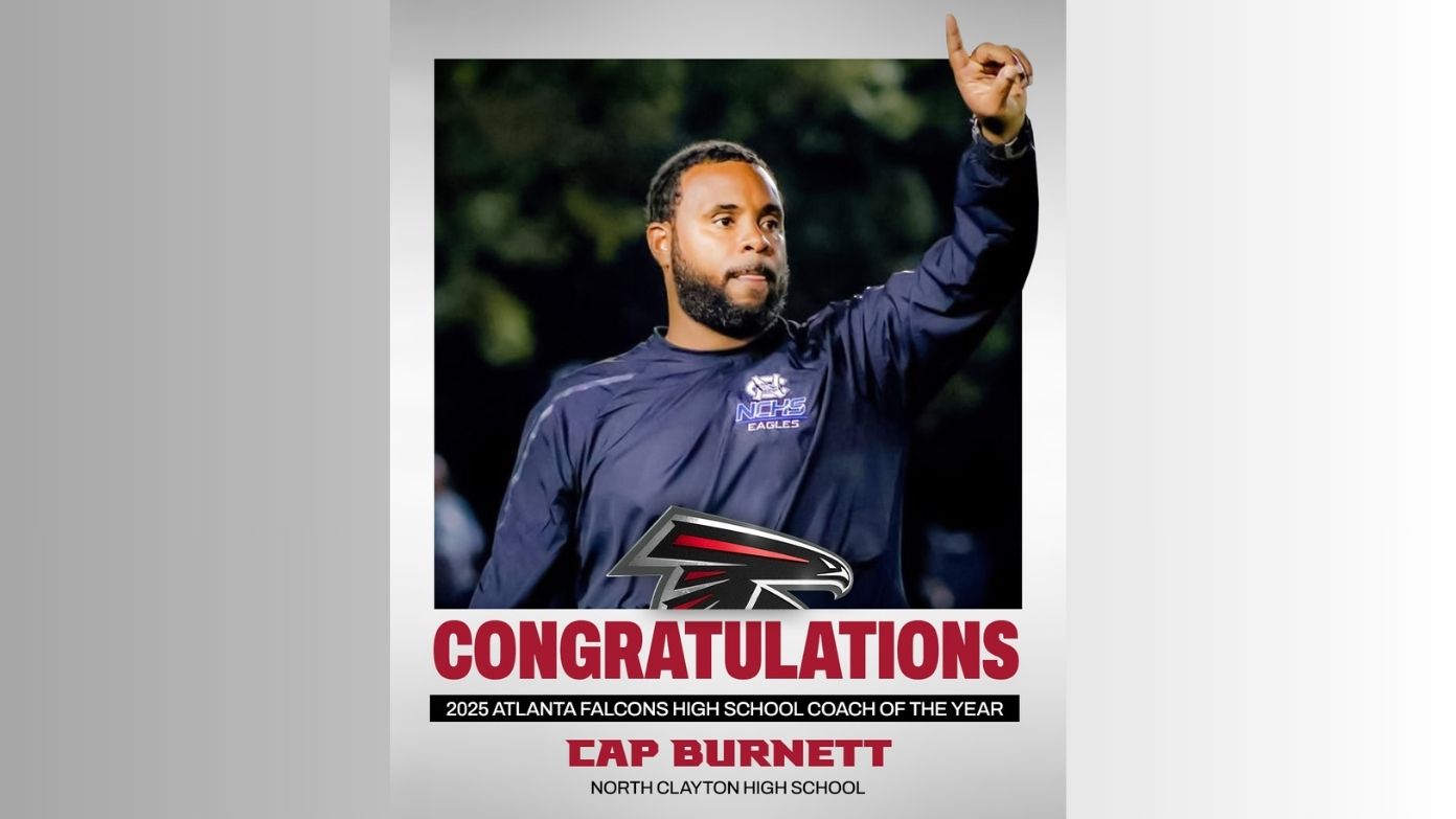 Congratulations to Coach Cap Burnett — our 2025 Atlanta Falcons Coach of the Year!
