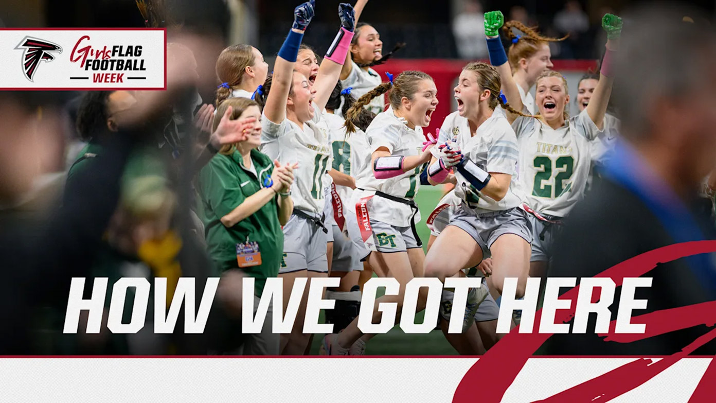 How we got here: Atlanta Falcons celebrate girls flag football advancement
