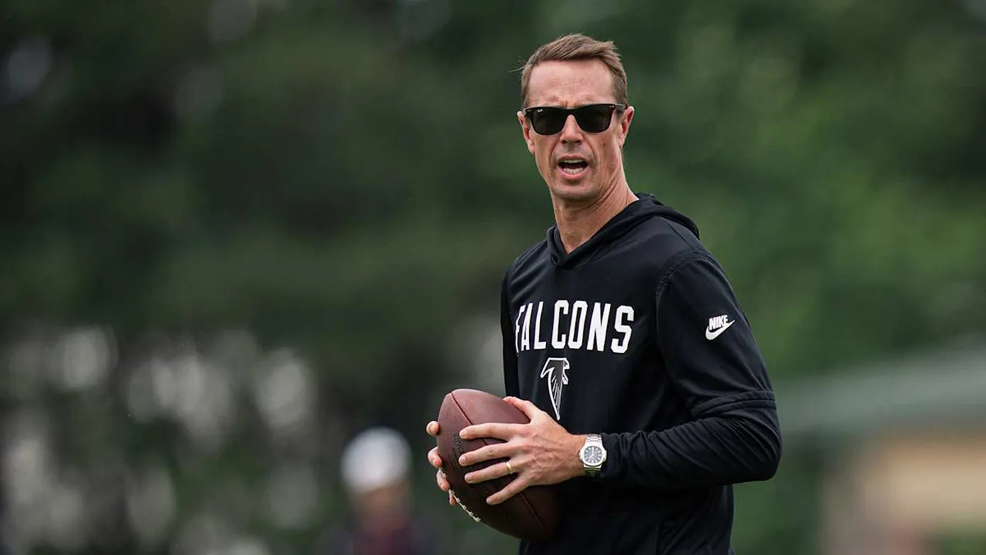 Matt Ryan holding a football