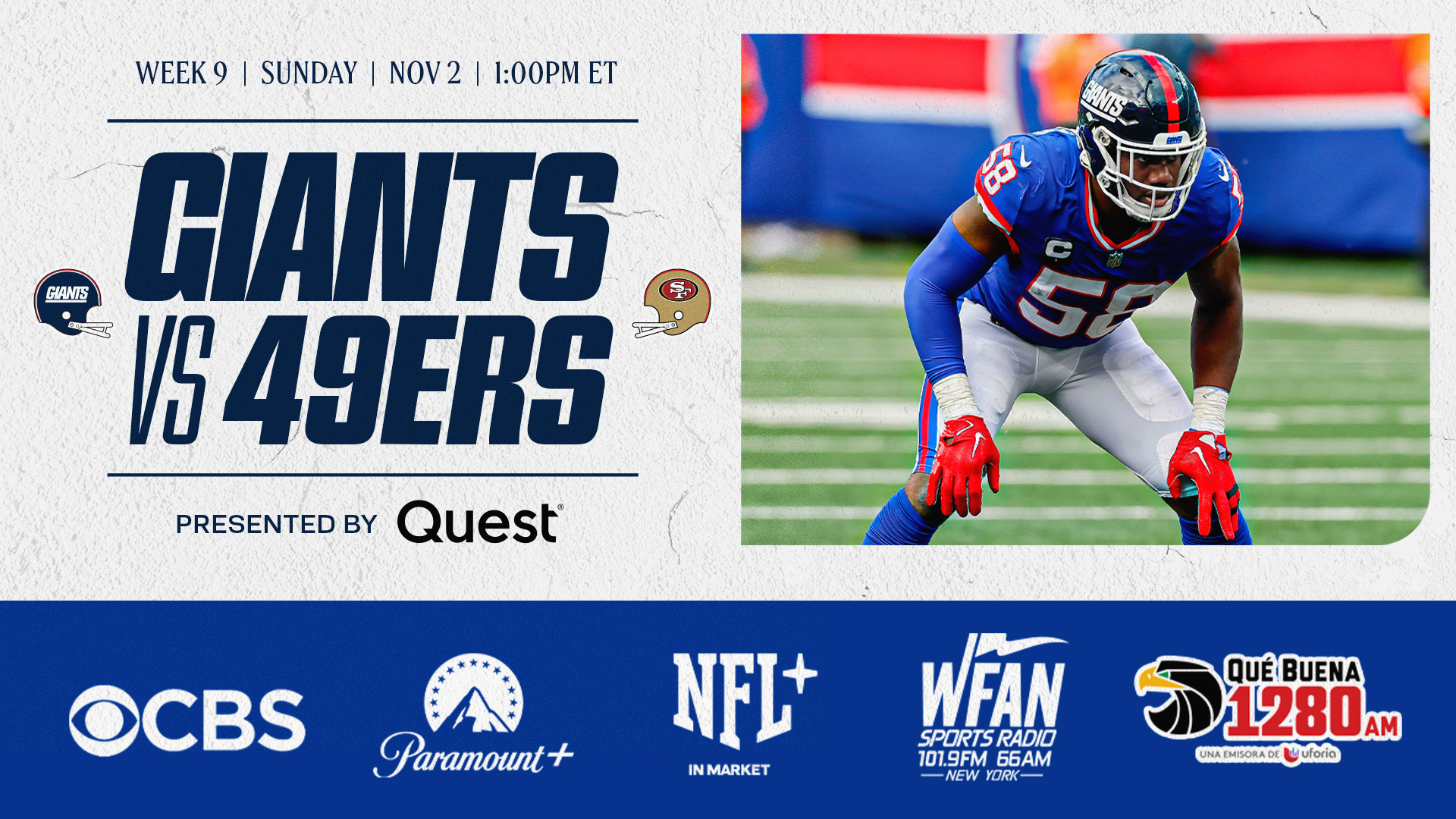 Giants Week 9 Tracker