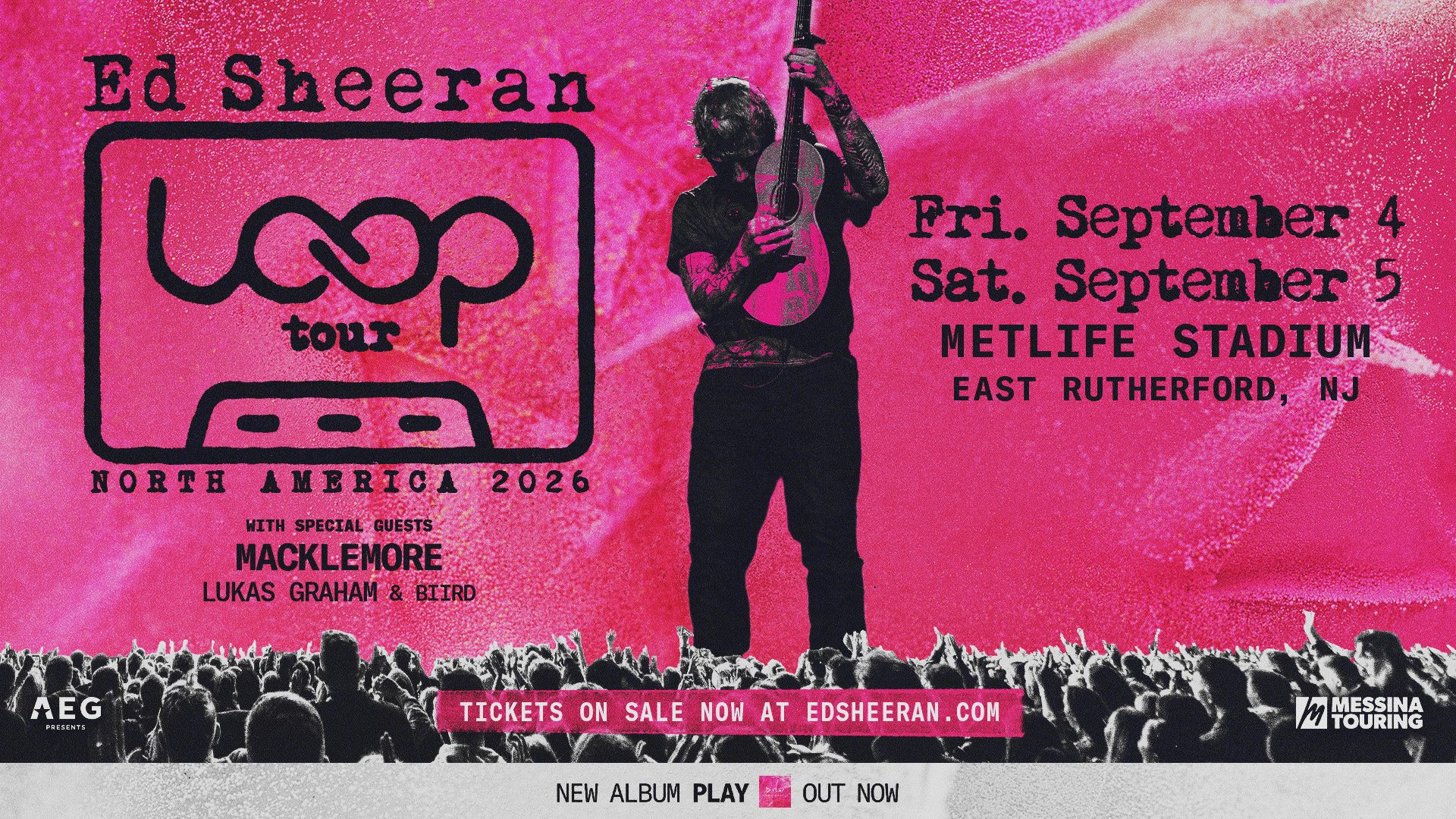 Ed Sheeran Messina Touring AEG Promo