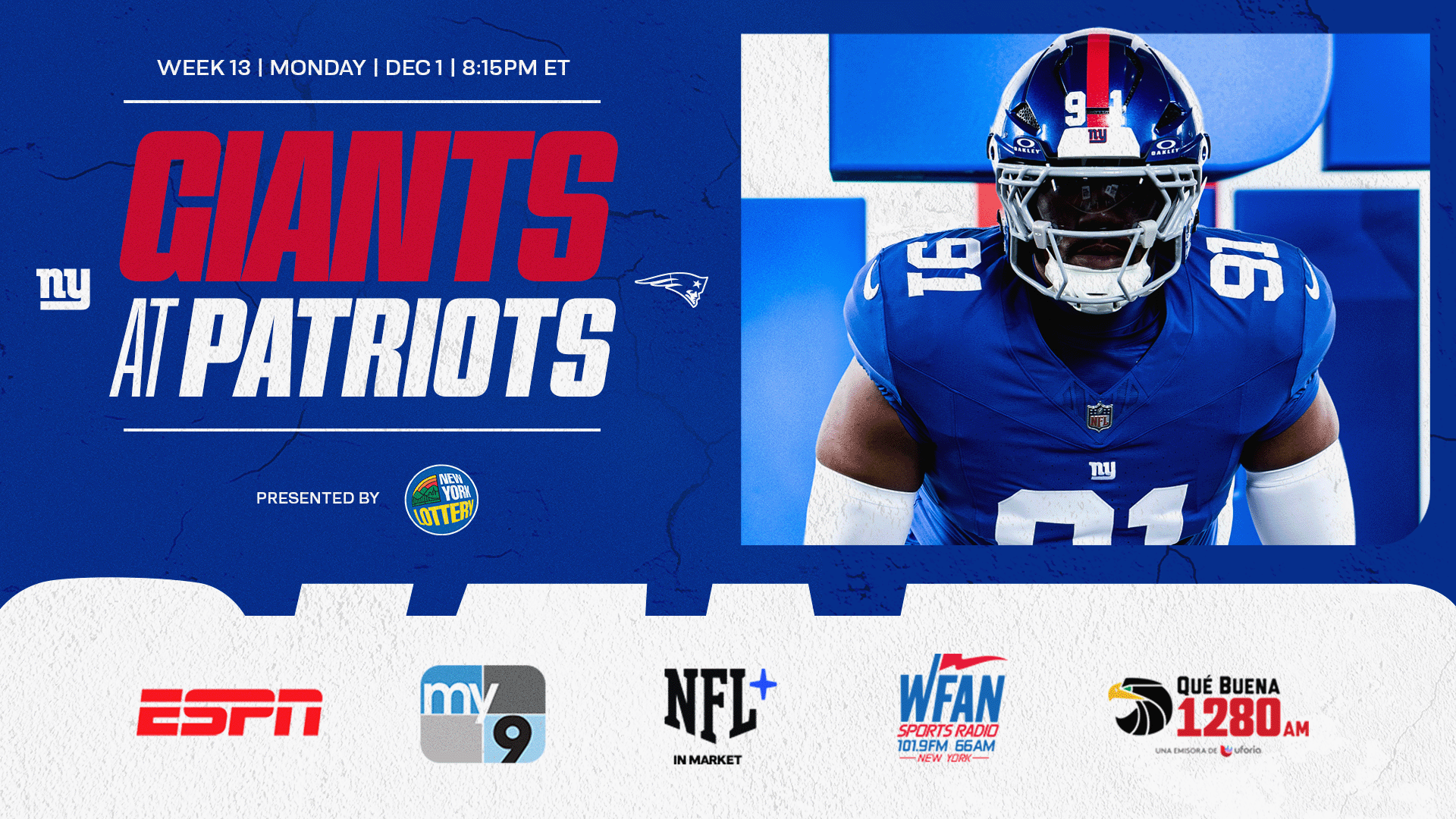 Giants Week 13 Tracker