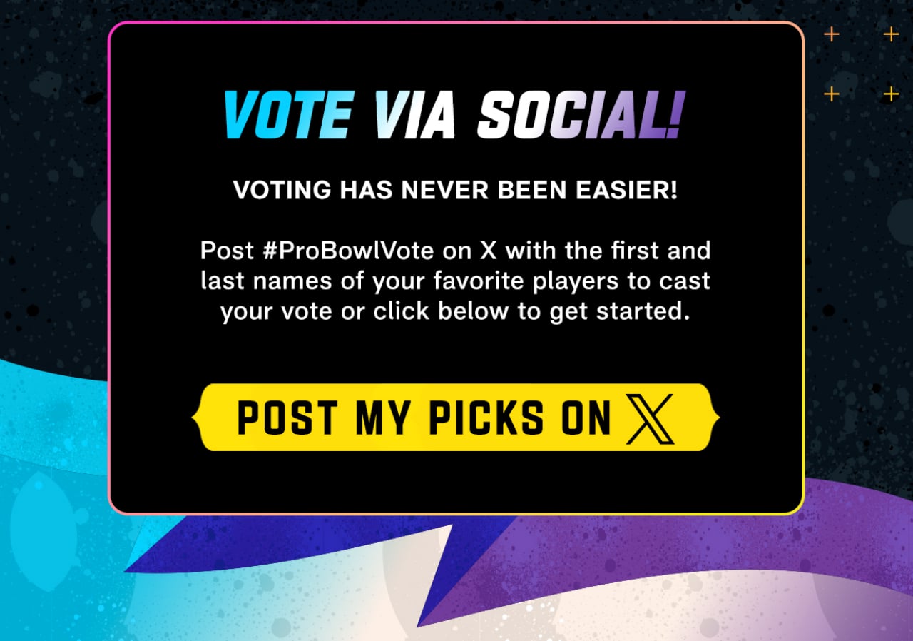 Vote Via Social! Post Your Picks On X