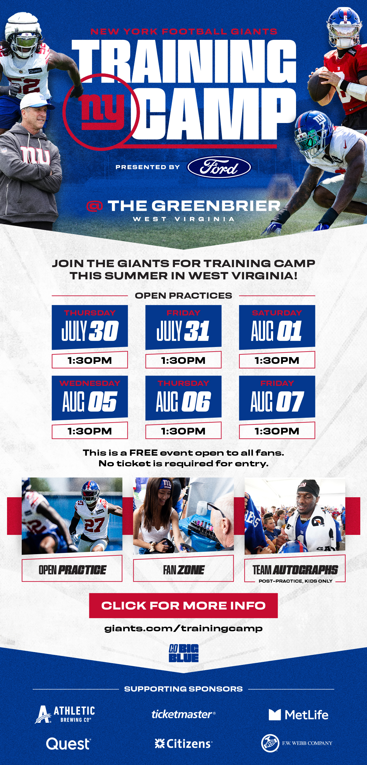 Giants Training Camp